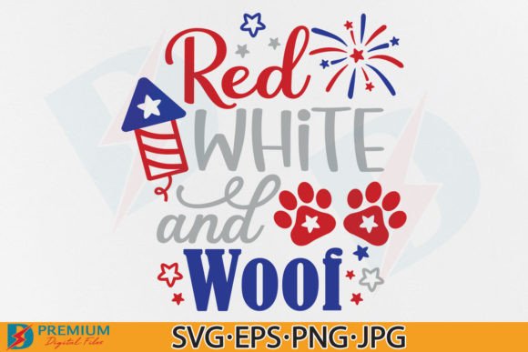 Dog 4th of July, Red White Woof SVG: A Hands-On Review