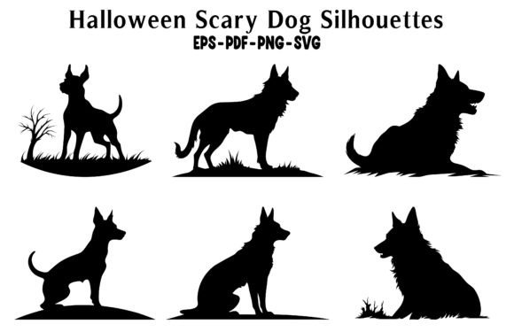 Halloween Scary Dog Vector Silhouettes: A Designer's Review