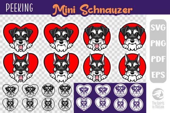 Peeking Mini Schnauzer Keychain SVG Review