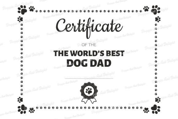 World's Best Dog Dad Certificate Review